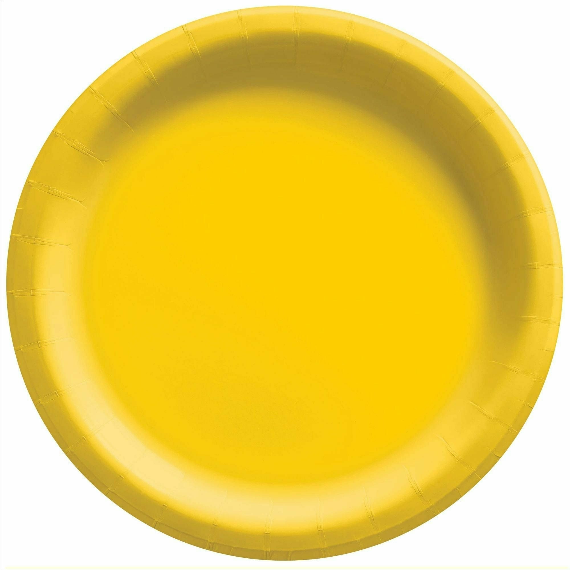 Amscan BASIC Yellow Sunshine - 6 3/4" Round Paper Plates, 20 Ct.