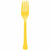 Amscan BASIC Yellow Sunshine - Boxed, Heavy Weight Forks, 20 Ct.