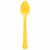 Amscan BASIC Yellow Sunshine - Boxed, Heavy Weight Spoons, 50 Ct.