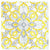 Amscan BASIC Yellow Tile Lunch Napkins 16ct