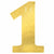 Amscan BIRTHDAY 1 Create Your Own Letter Banner - Gold