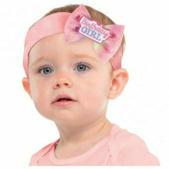 Amscan BIRTHDAY: 1ST BDAY BD Girl Bow Headband