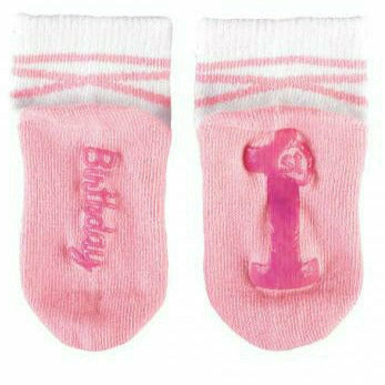 Amscan BIRTHDAY: 1ST BDAY Pink Socks 1st Birthday