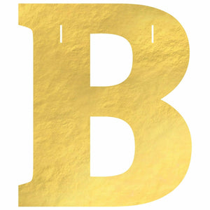 Amscan BIRTHDAY B Create Your Own Letter Banner - Gold