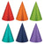 Amscan BIRTHDAY Birthday Accessories Rainbow Foil Cone Hats