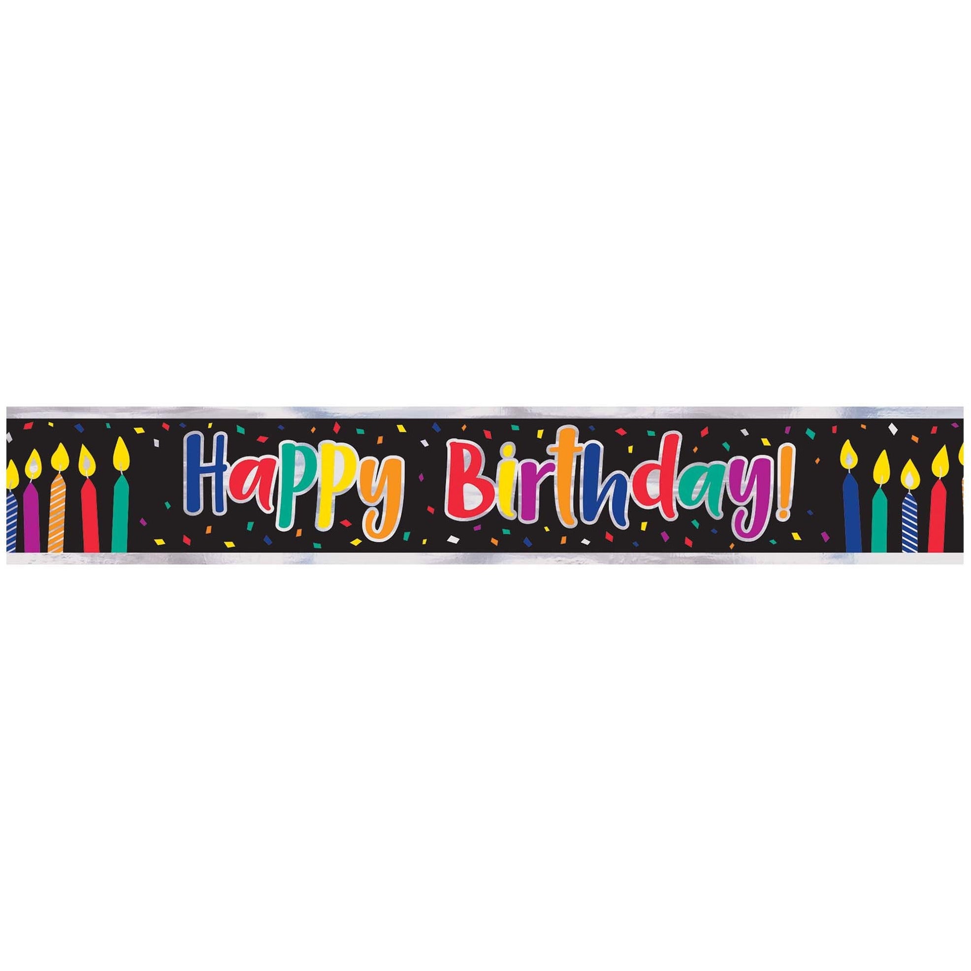 Amscan BIRTHDAY Birthday Candles Foil Banner