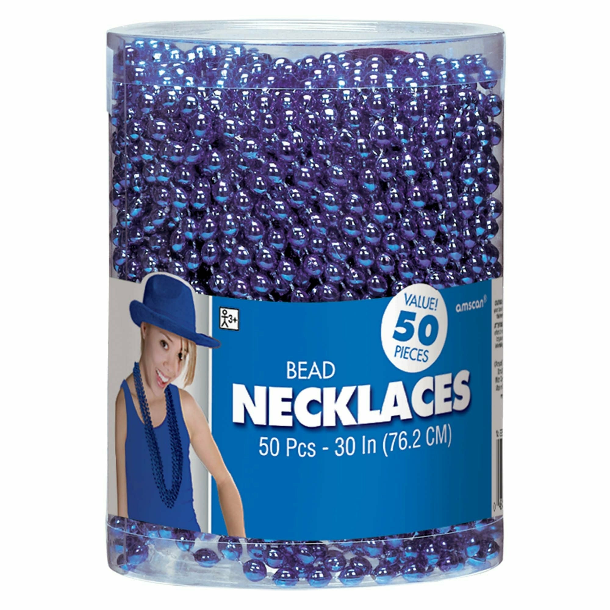 Amscan BIRTHDAY Blue Bead Necklaces