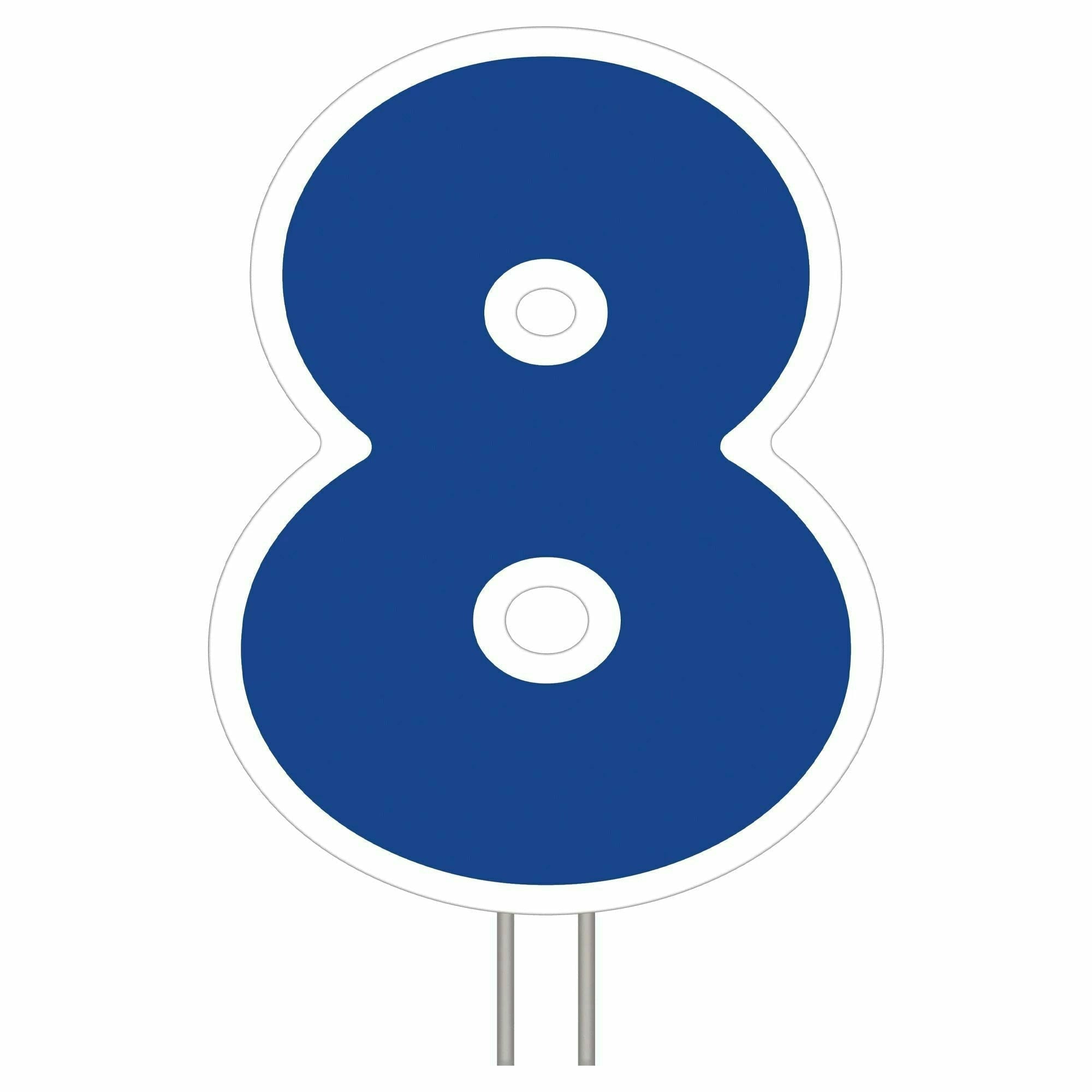 Amscan BIRTHDAY Blue Number 8 Yard Sign