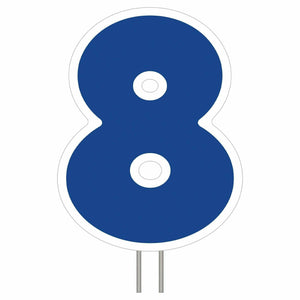 Amscan BIRTHDAY Blue Number 8 Yard Sign