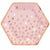 Amscan BIRTHDAY Blush Birthday 9" Hexagon Plate Metallic