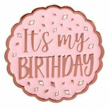 Amscan BIRTHDAY Blush Birthday Enamel Pin