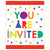 Amscan BIRTHDAY Confetti Time Birthday Postcard Invite