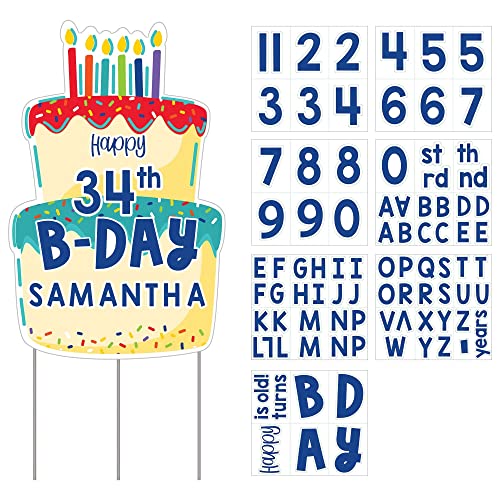 Amscan BIRTHDAY Customizable Yard Sign- Birthday Cake
