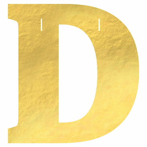 Amscan BIRTHDAY D Create Your Own Letter Banner - Gold