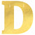 Amscan BIRTHDAY D Create Your Own Letter Banner - Gold