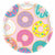 Amscan BIRTHDAY Donut Party Round Lunch Plates