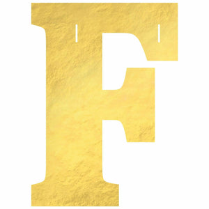 Amscan BIRTHDAY F Create Your Own Letter Banner - Gold