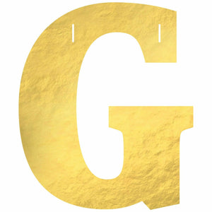 Amscan BIRTHDAY G Create Your Own Letter Banner - Gold