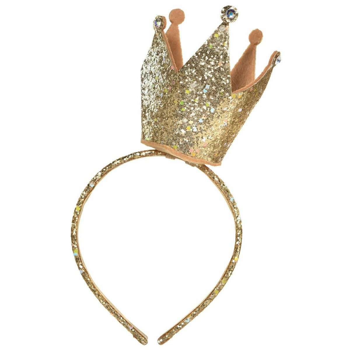 Amscan BIRTHDAY Gold Birthday Crown Headband