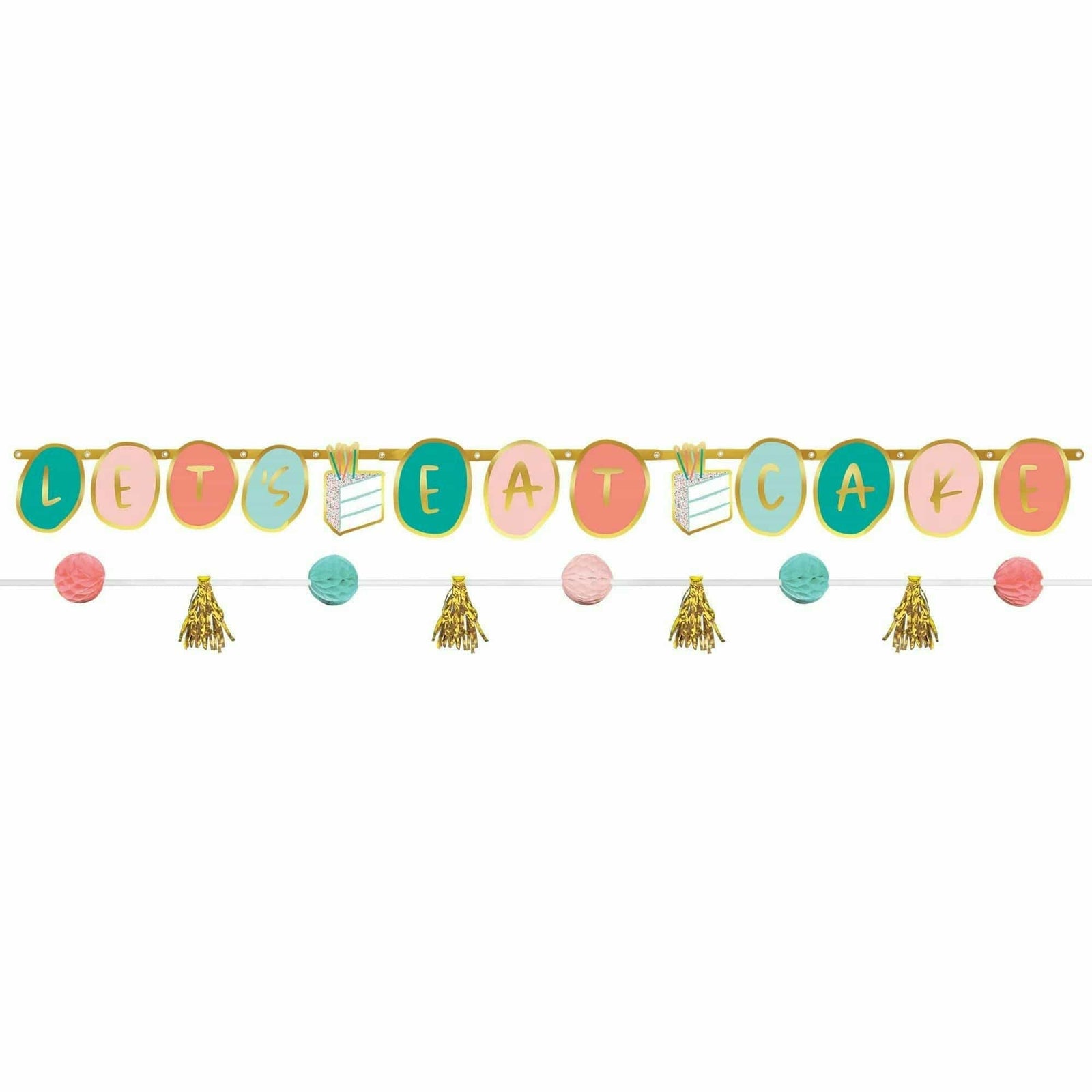 Amscan BIRTHDAY Happy Cake Day Banner Kit