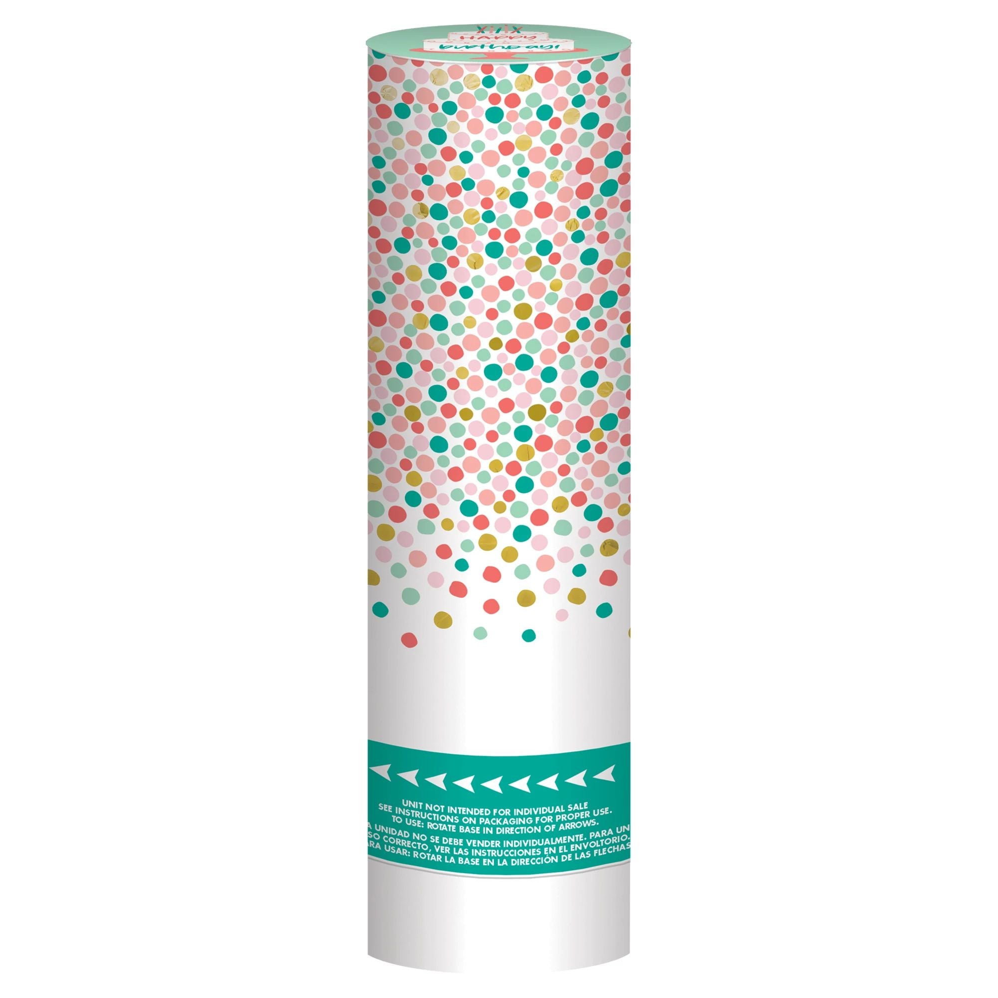 Amscan BIRTHDAY Happy Cake Day Confetti Poppers