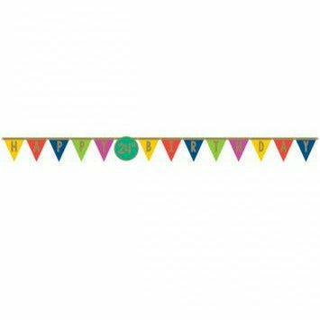Amscan BIRTHDAY Happy Dots Jumbo Add Any Age Letter Banner