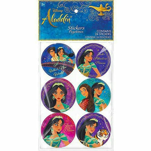 Amscan BIRTHDAY: JUVENILE Aladdin Stickers 4 Sheets