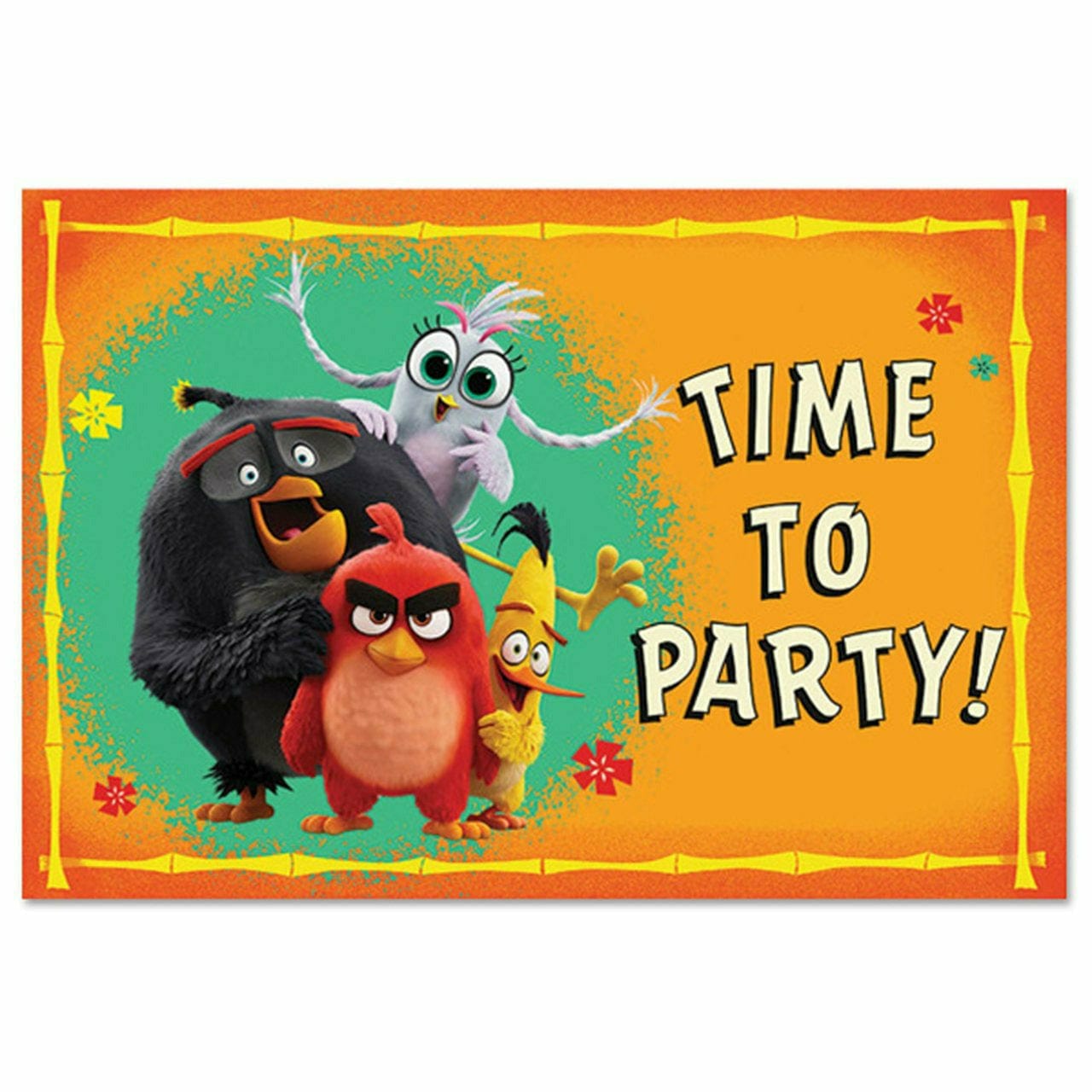 Amscan BIRTHDAY: JUVENILE Angry Birds Invitations
