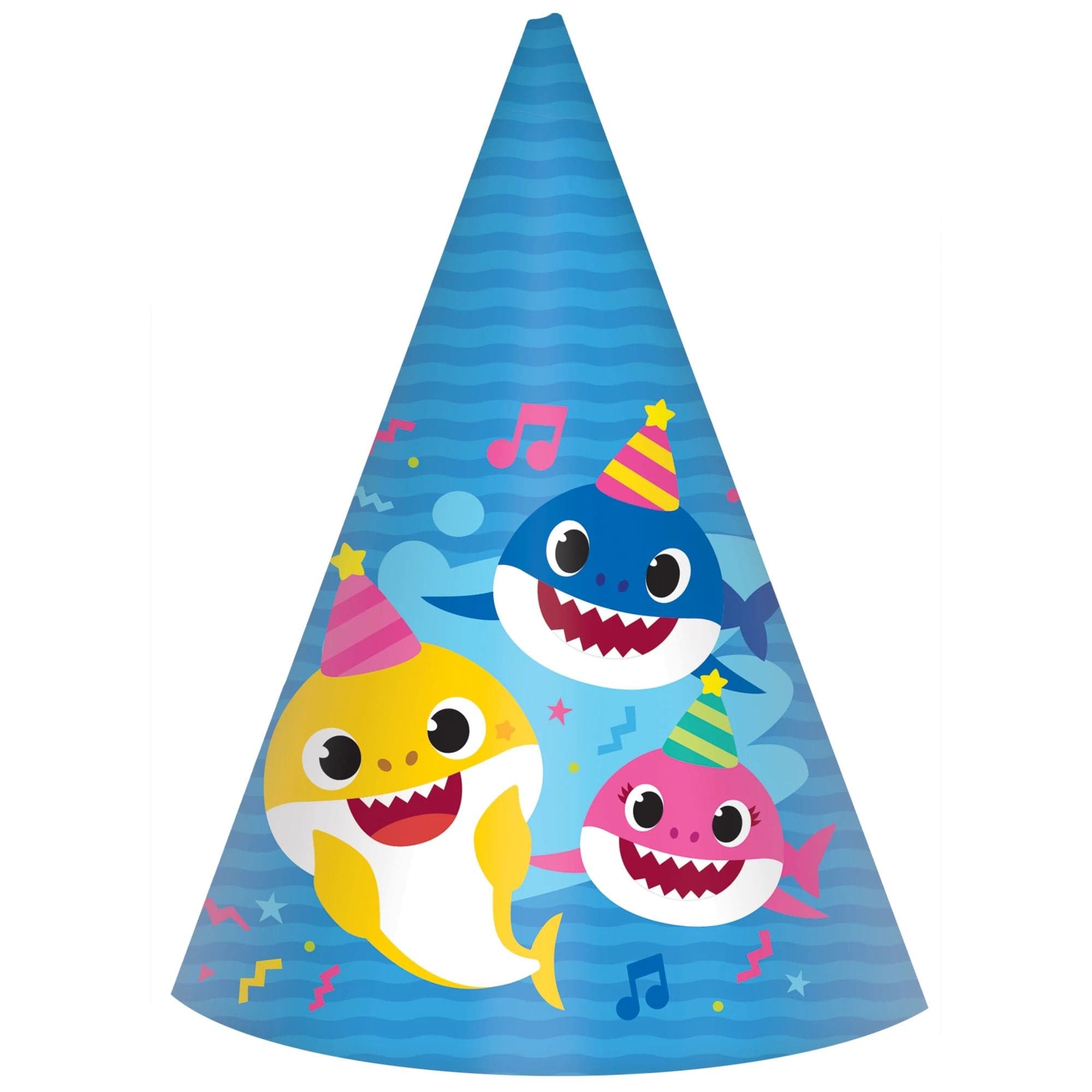 Amscan BIRTHDAY: JUVENILE Baby Shark Cone Hats