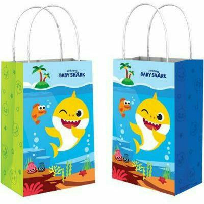 Amscan BIRTHDAY: JUVENILE Baby Shark Kraft Bags