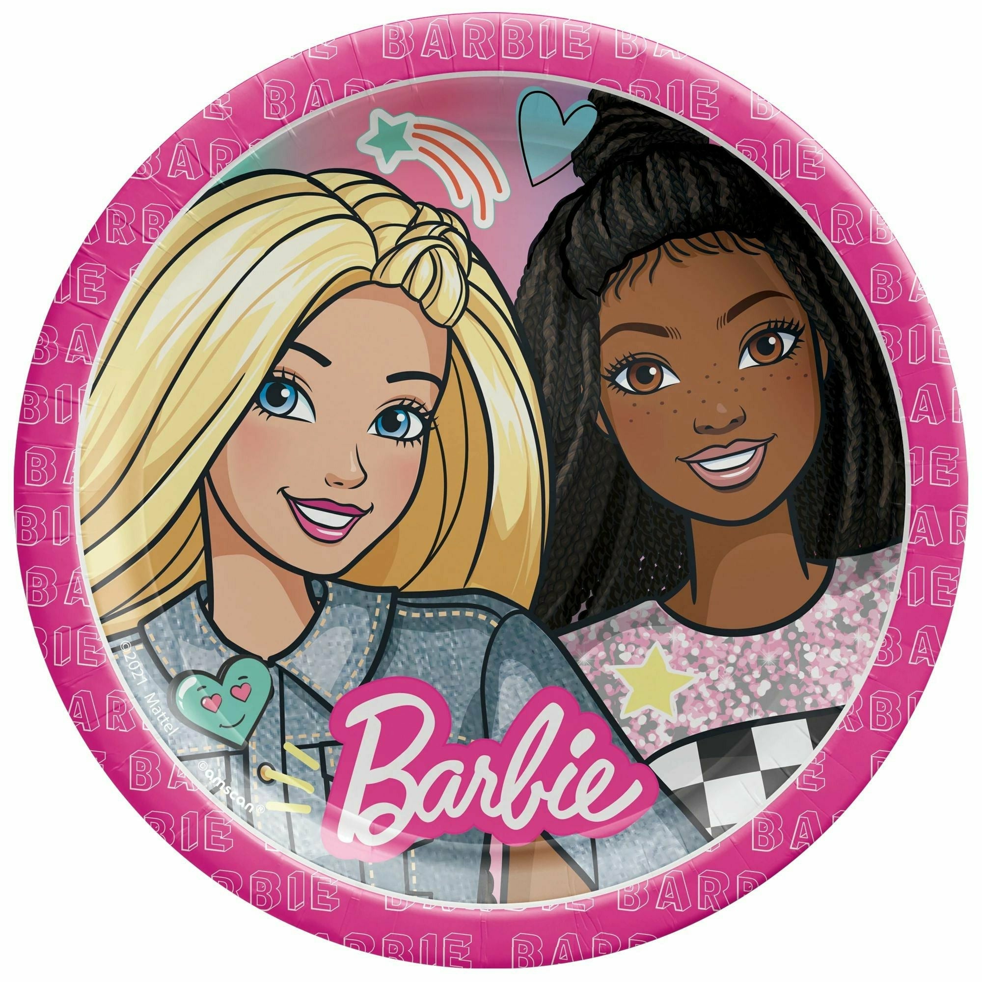 Amscan BIRTHDAY: JUVENILE Barbie Dream Together Lunch Plates 8ct