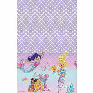 Amscan BIRTHDAY: JUVENILE Barbie Mermaid Table Cover 54x108