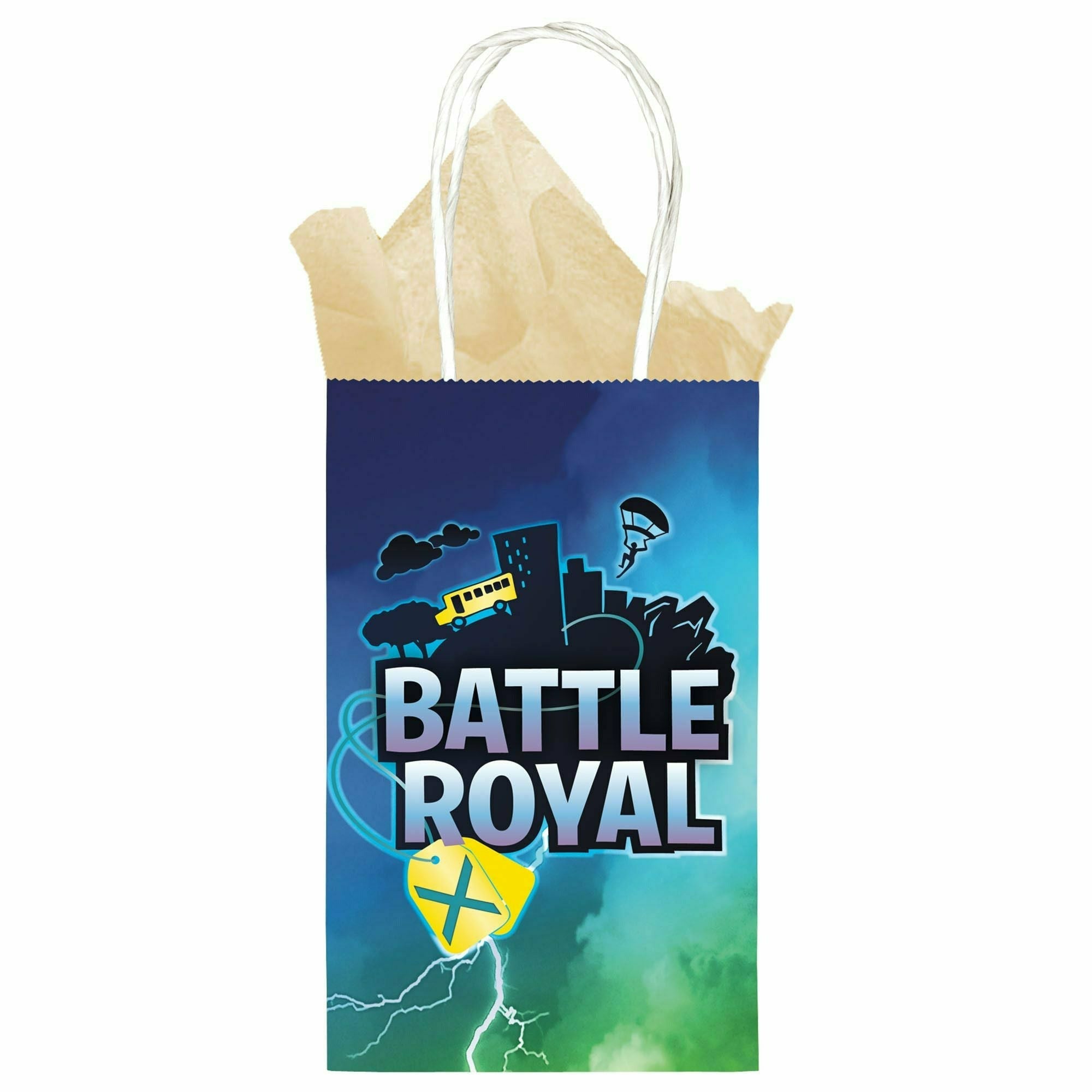 Amscan BIRTHDAY: JUVENILE Battle Royal Printed Paper Kraft Bag