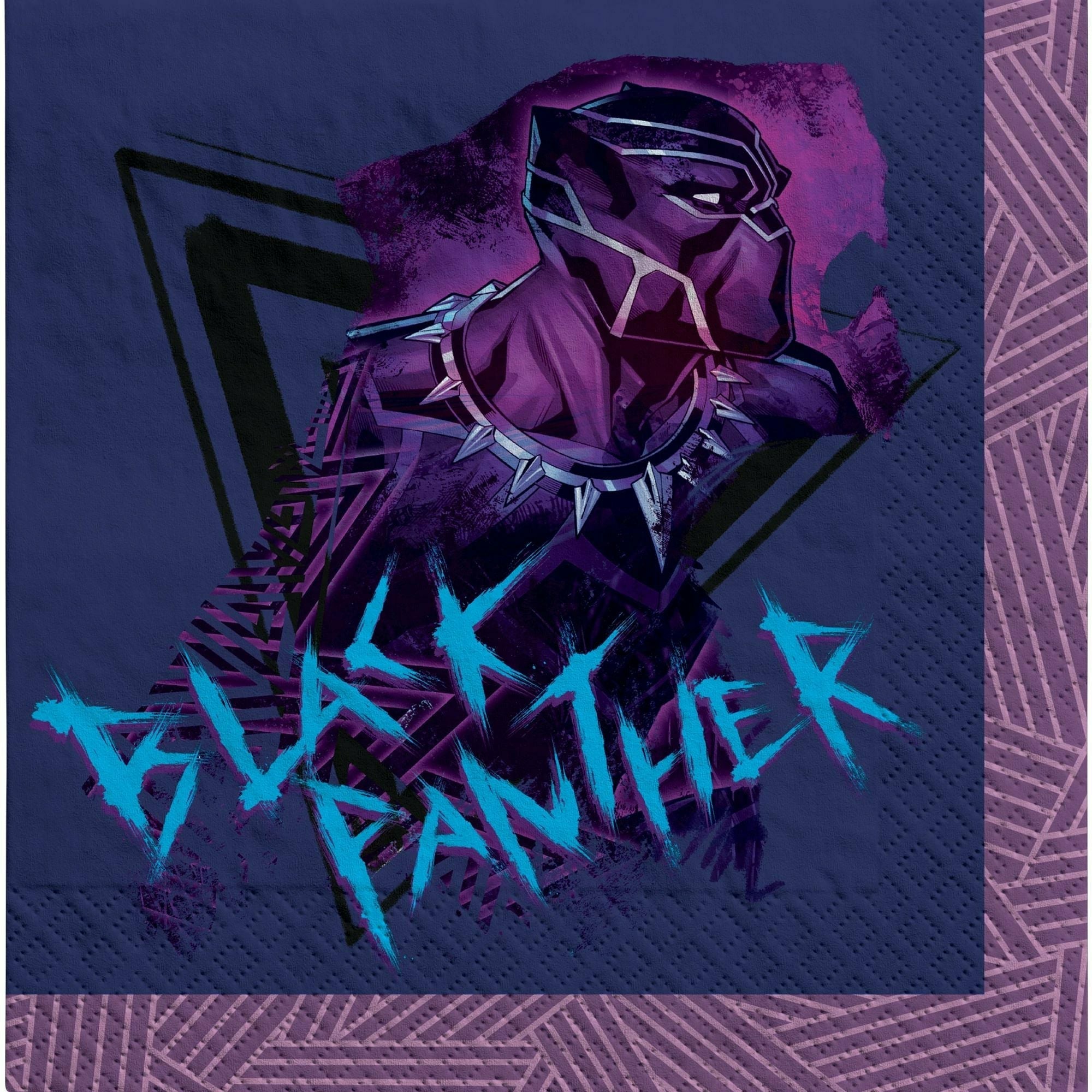 Amscan BIRTHDAY: JUVENILE Black Panther Wakanda Forever Luncheon Napkins