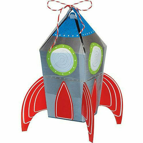 Amscan BIRTHDAY: JUVENILE Blast Off Rocket Favor Boxes 8ct