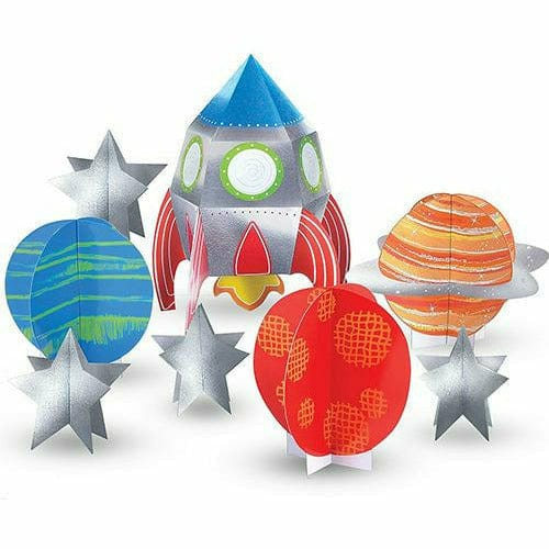 Blast Off Birthday Paper Masks - 8ct - Party On!