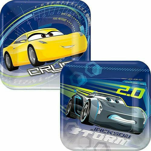 Amscan BIRTHDAY: JUVENILE Cars 3 Dessert Plates 8ct