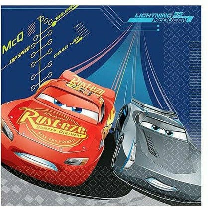Amscan BIRTHDAY: JUVENILE Cars 3 Lunch Napkins 16ct