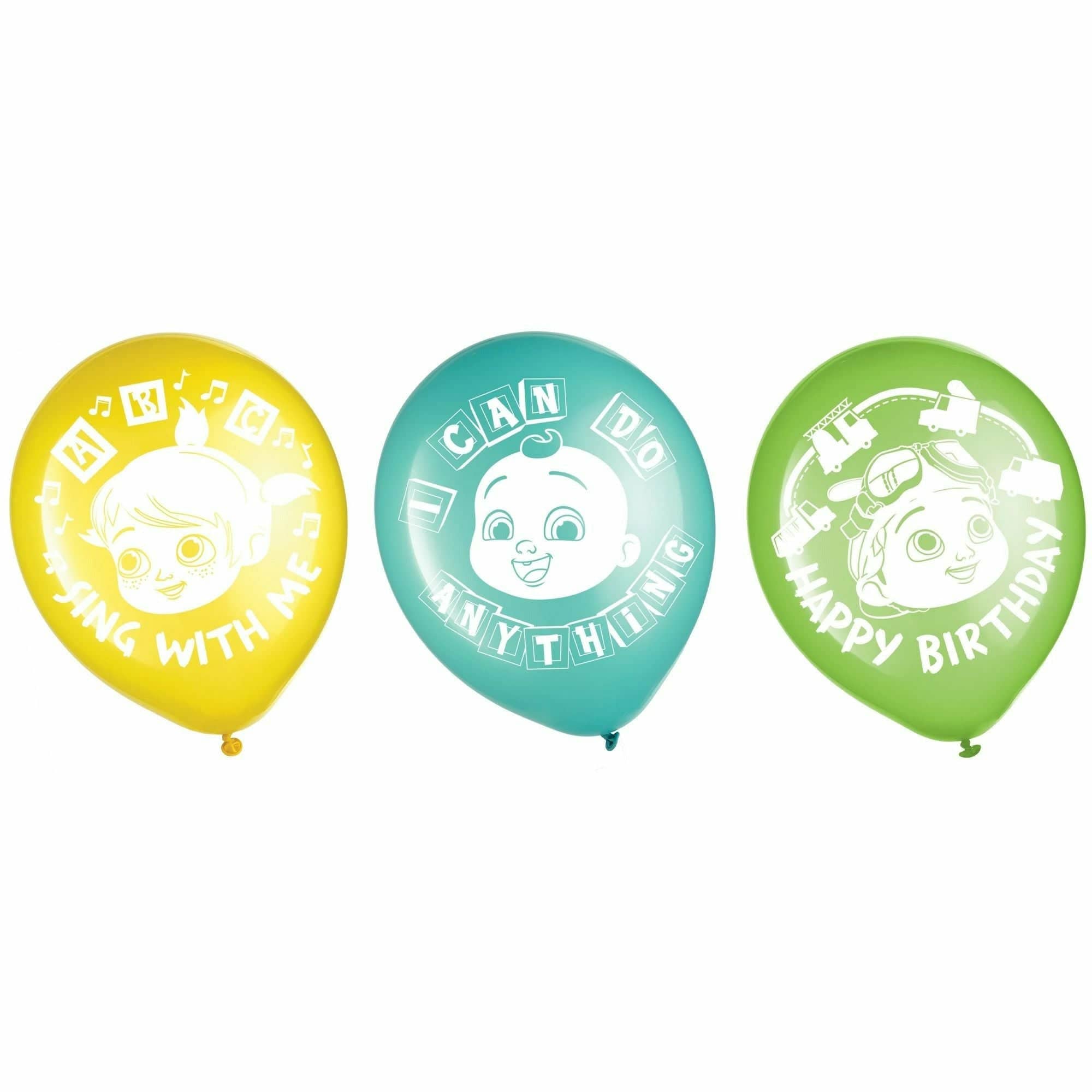 Amscan BIRTHDAY: JUVENILE Cocomelon Latex Balloons