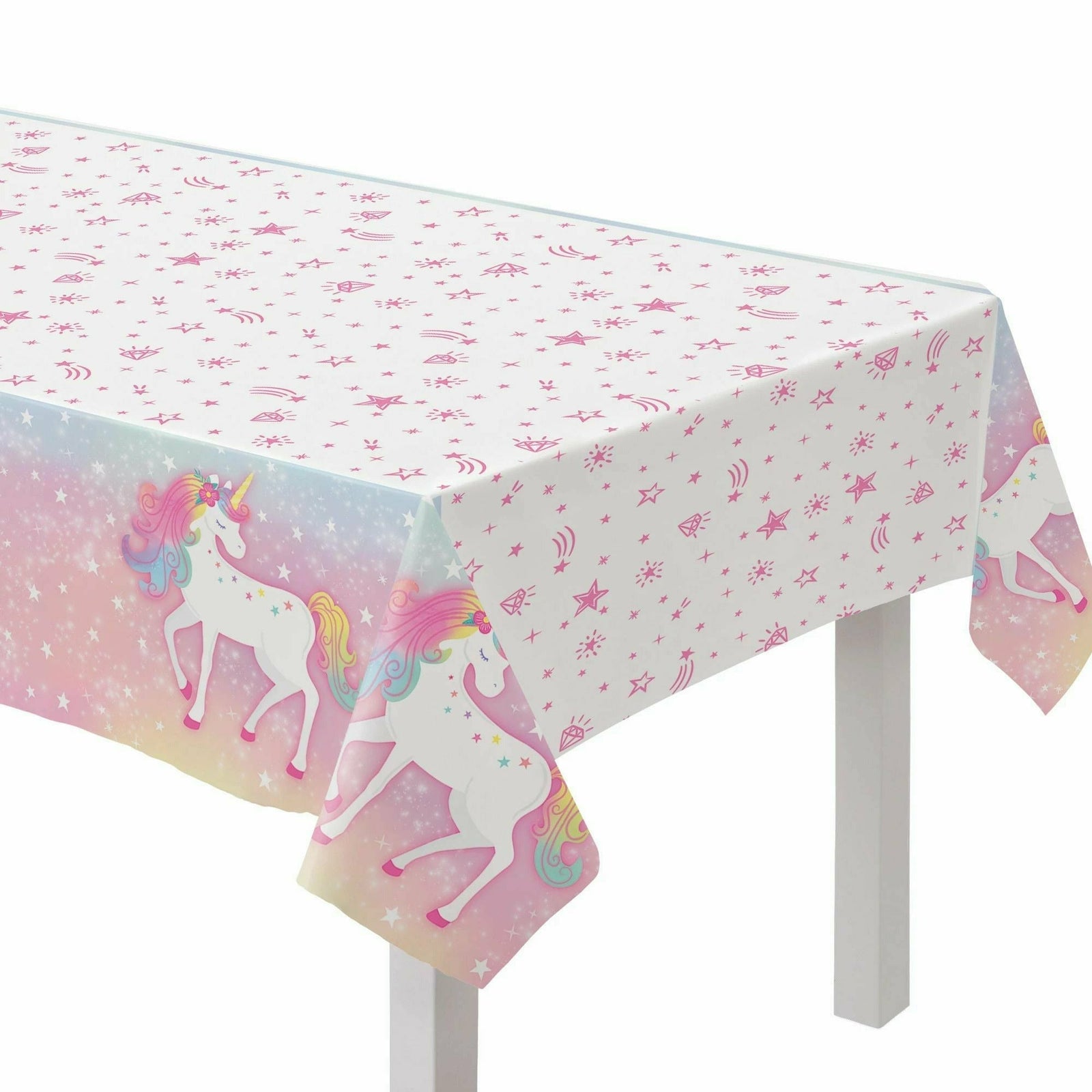 Amscan BIRTHDAY: JUVENILE Enchanted Unicorn Plastic Table Cover