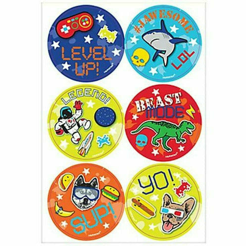 Amscan BIRTHDAY: JUVENILE Epic Party Stickers 24ct