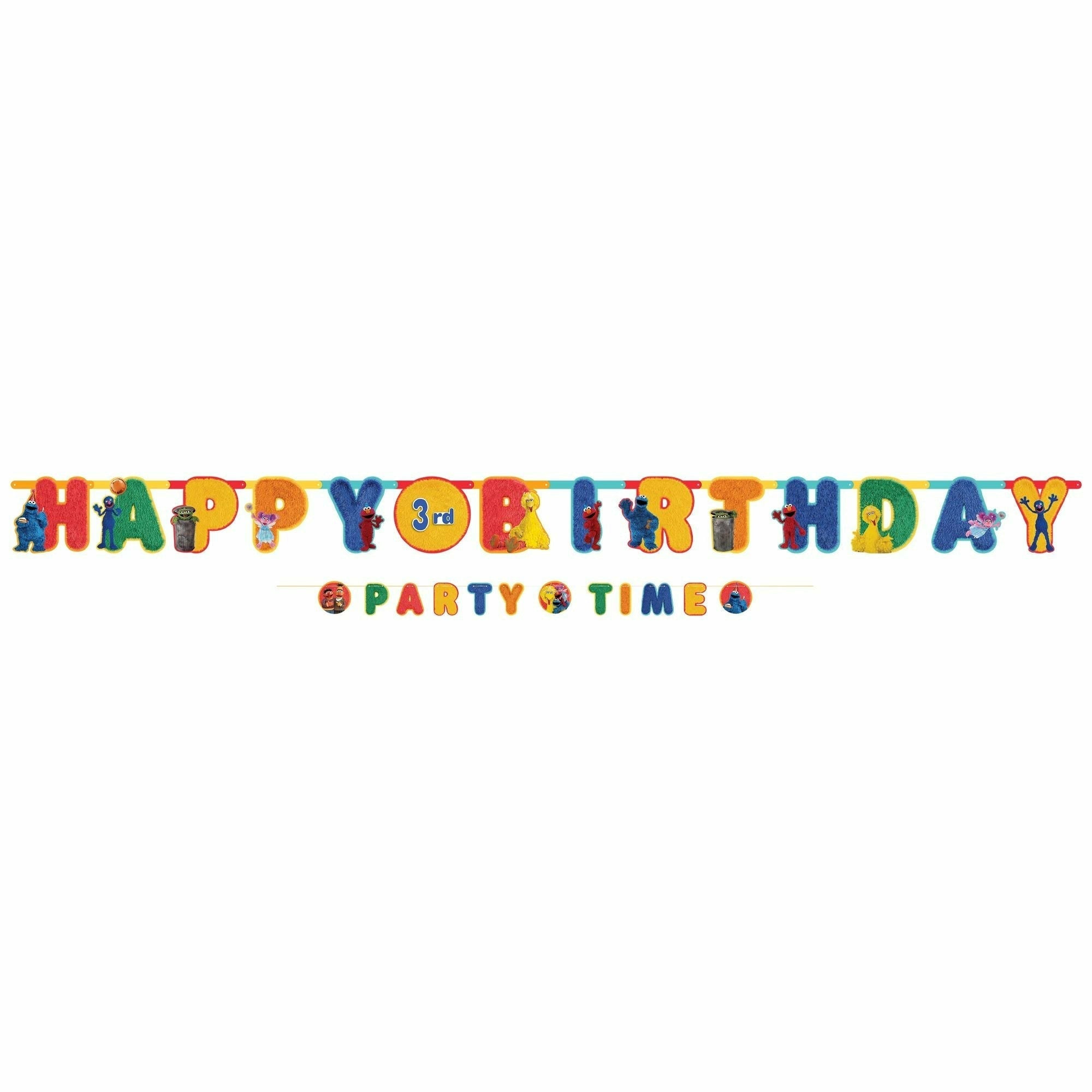 Amscan BIRTHDAY: JUVENILE Everyday Sesame Street Jumbo Letter Banner Kit