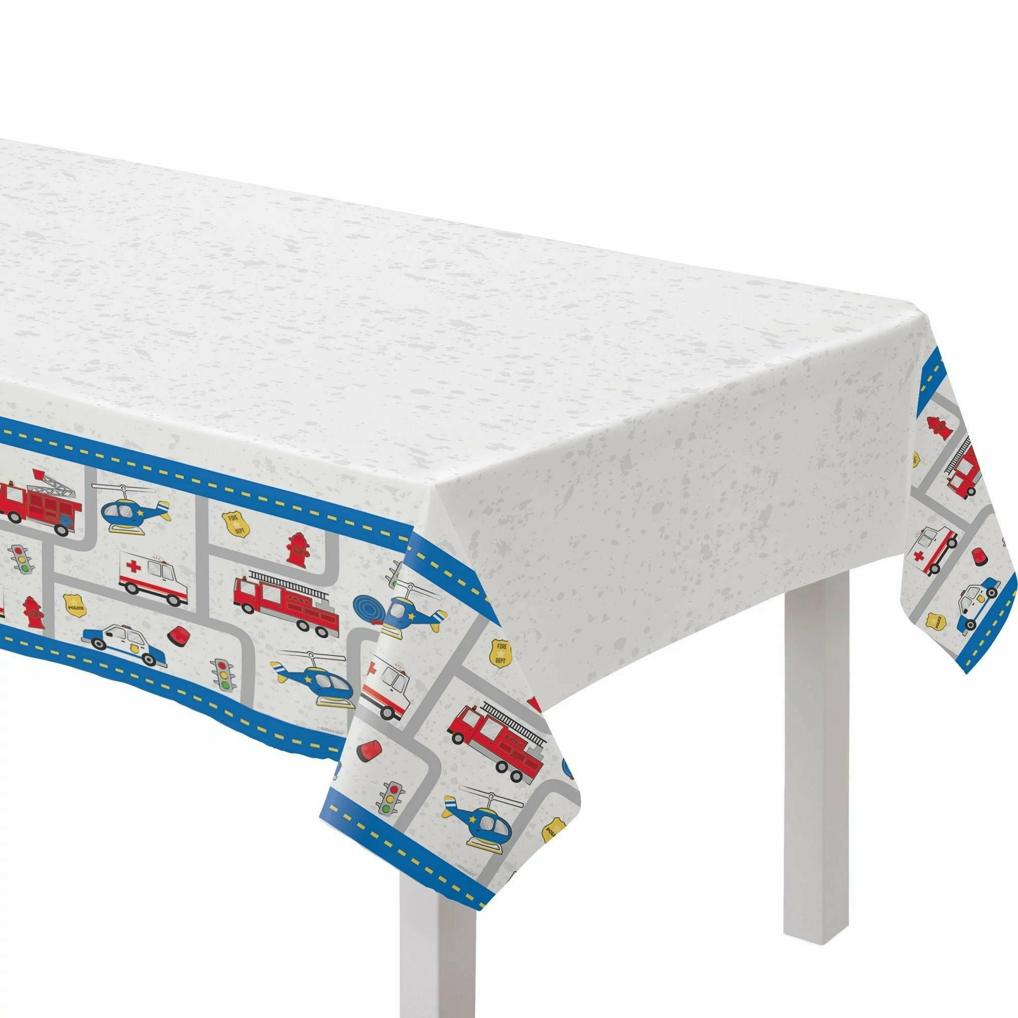 Amscan BIRTHDAY: JUVENILE First Responders Plastic Table Cover
