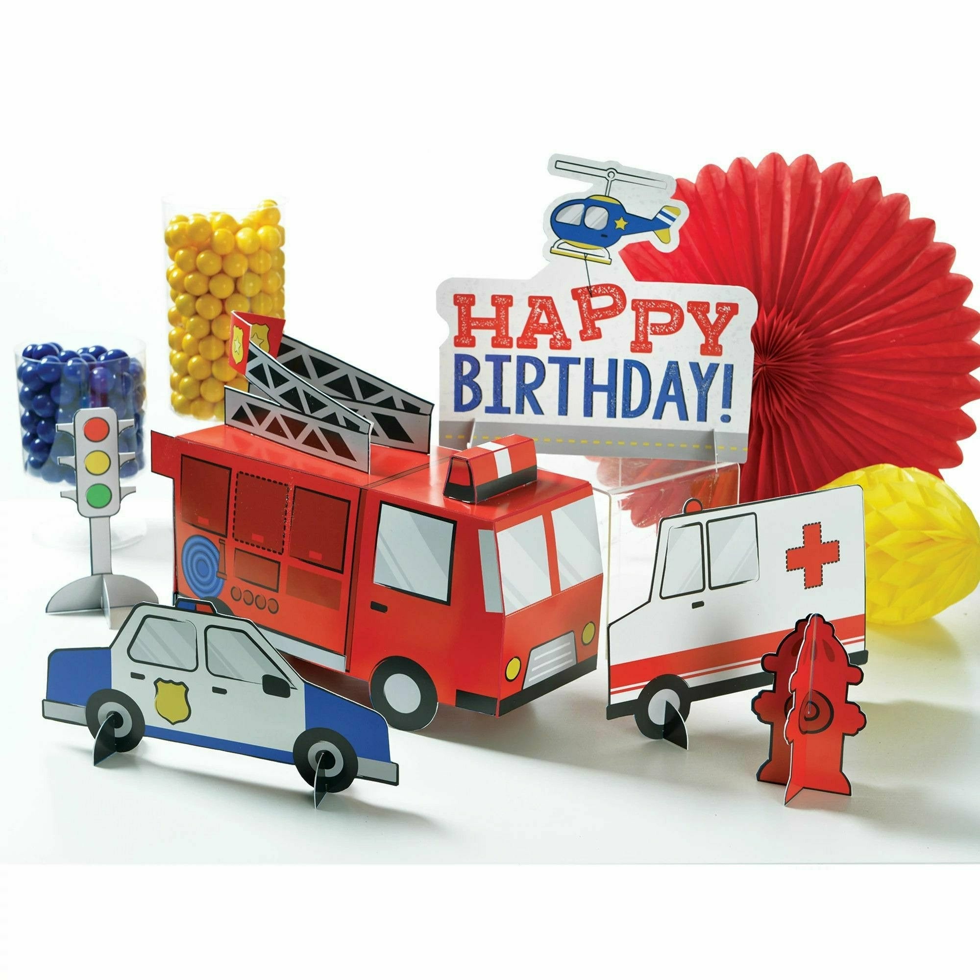 Amscan BIRTHDAY: JUVENILE First Responders Table Centerpiece Decorating Kit