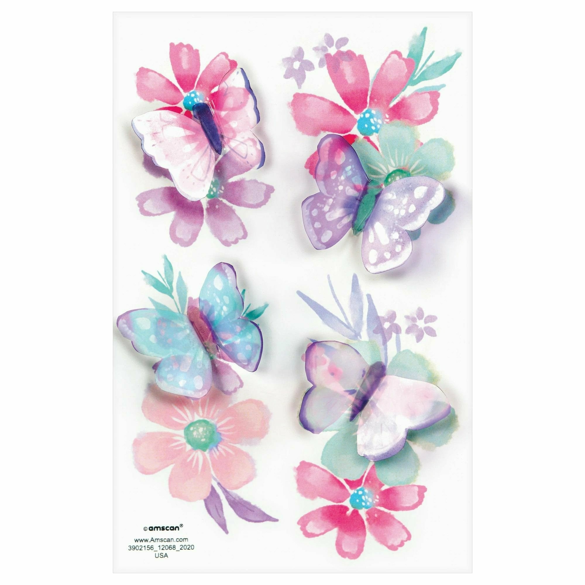 Amscan BIRTHDAY: JUVENILE Flutter 3D Tattoos