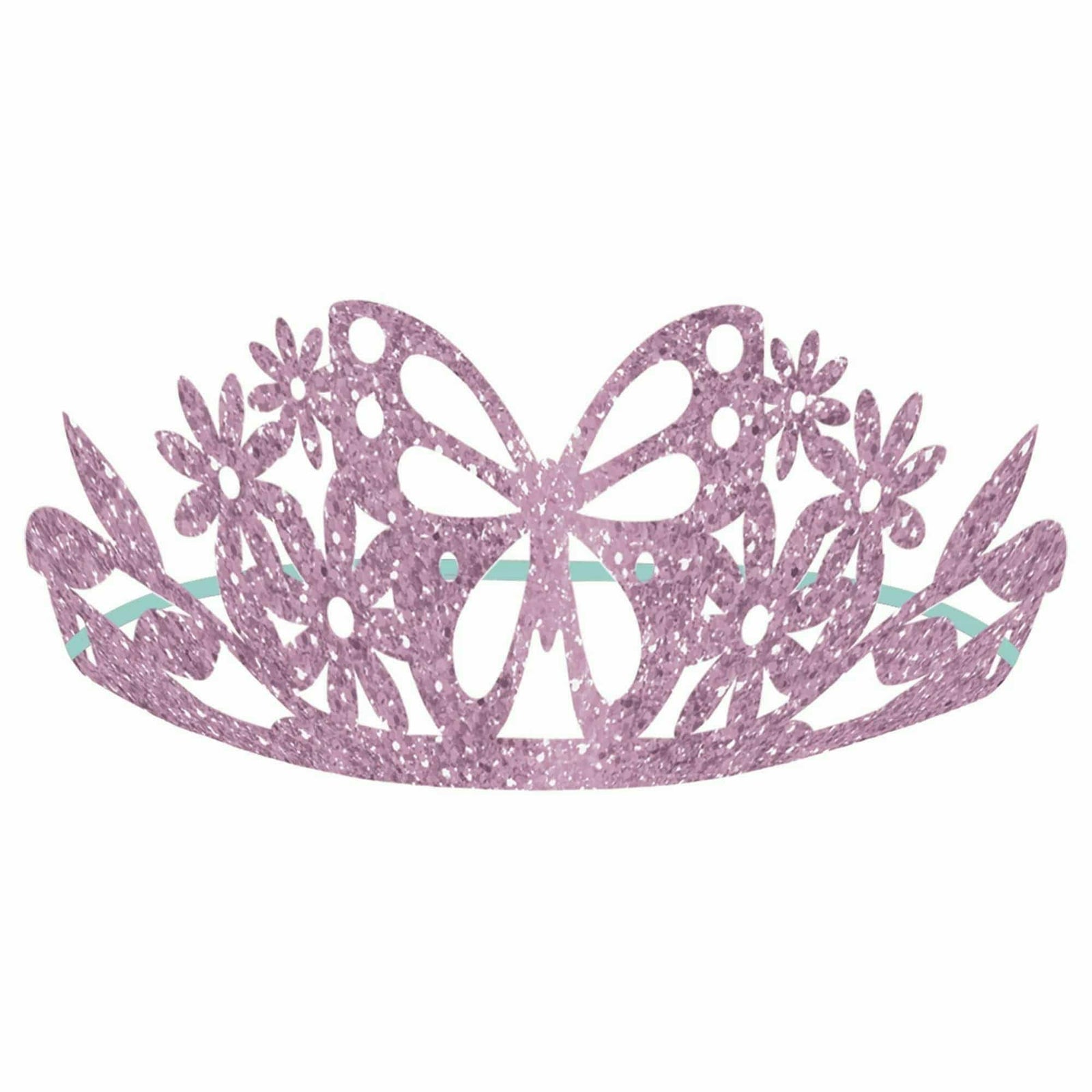 Amscan BIRTHDAY: JUVENILE Flutter Glitter Paper Tiaras