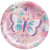 Amscan BIRTHDAY: JUVENILE Flutter Round Dessert Plates