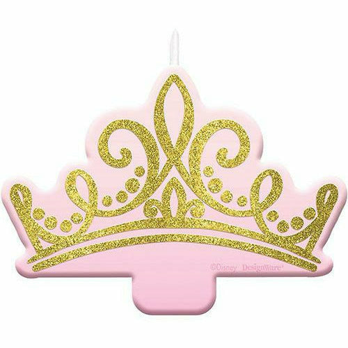 Amscan BIRTHDAY: JUVENILE Glitter Disney Once Upon a Time Crown Candle