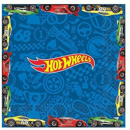 Amscan BIRTHDAY: JUVENILE Hot Wheels Lunch Napkins 16ct