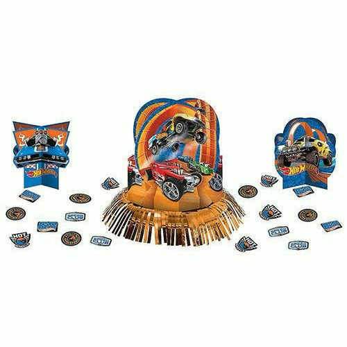 Amscan BIRTHDAY: JUVENILE Hot Wheels Table Decorating Kit 23pc